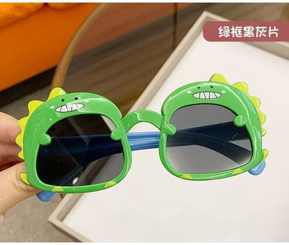 Children's Glasses Baby Sunglasses New Cute Little Dinosaur Cartoon Sunglasses Sun Visors Trendy Boys and Girls Sunglasses