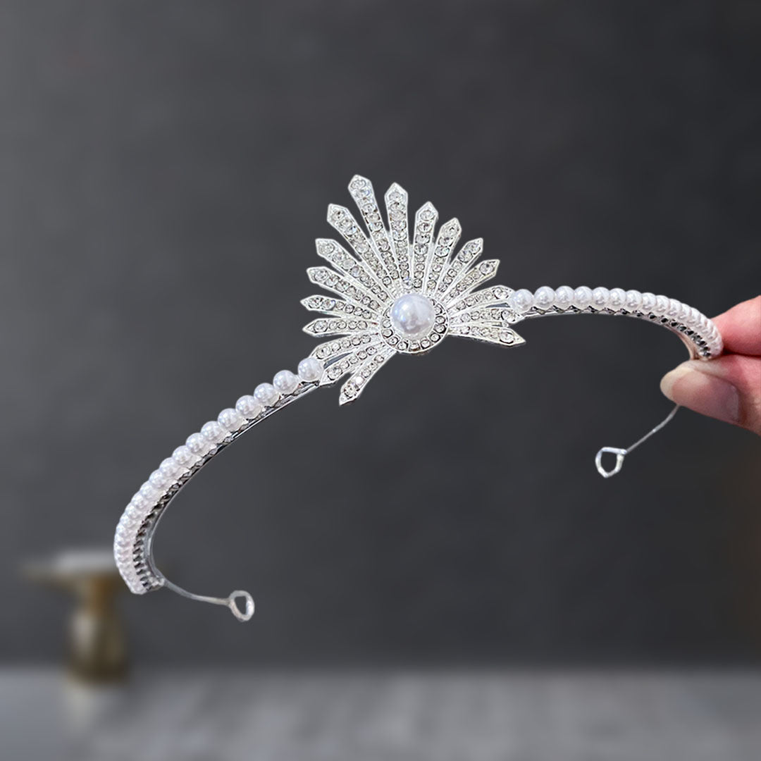 Bridal Crown Tiara Rhinestone Crown Wedding Dress Diamond Costume Eighteenth Birthday Coming-Of-Age Ceremony Birthday Princess Hair Accessory