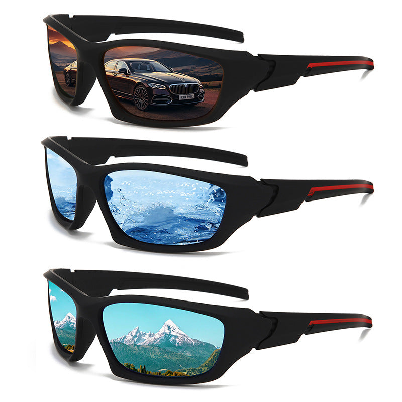 Polarized outdoor riding sports glasses cross-border fishing sunglasses driver sunglasses men and women new TEMU hot sale