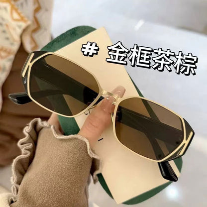 Small ice sunglasses women's high-end sense retro potato glasses 2025 new sunglasses UV protection