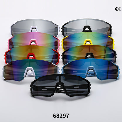 European and American Hot-Selling Goggles, Cycling Sunglasses, Mountaineering Men's Ski Colorful Dynamic Windproof and Anti-Uv Women's Sunglasses