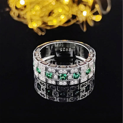 Amazon cross-border e-commerce niche design high-end ring women's classic all-match plain ring ring r7112