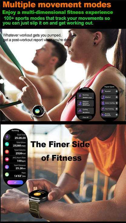 V69 Smart Watch 1.85inch Large Screen Bluetooth Call Large Screen Heart Rate Blood Oxygen Multi-Sport Outdoor Pedometer Bracelet