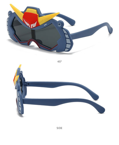 2026 New Soft Silicone Kidsren's Sunglasses for Outdoor Travel, Fashionable Cartoon Kidsren's Polarized Sunglasses with Uv Protection