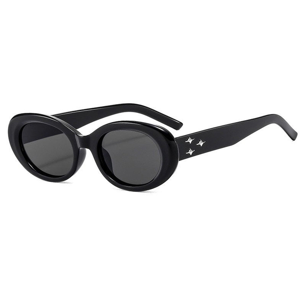 New Three-Star Oval European and American Sunglasses for Women Internet Celebrity Ins Sexy Gm Anti-Uv Sunglasses for Women 8350