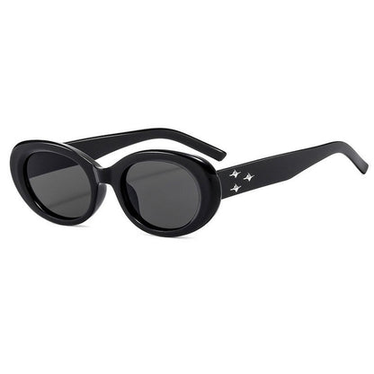 New Three-Star Oval European and American Sunglasses for Women Internet Celebrity Ins Sexy Gm Anti-Uv Sunglasses for Women 8350