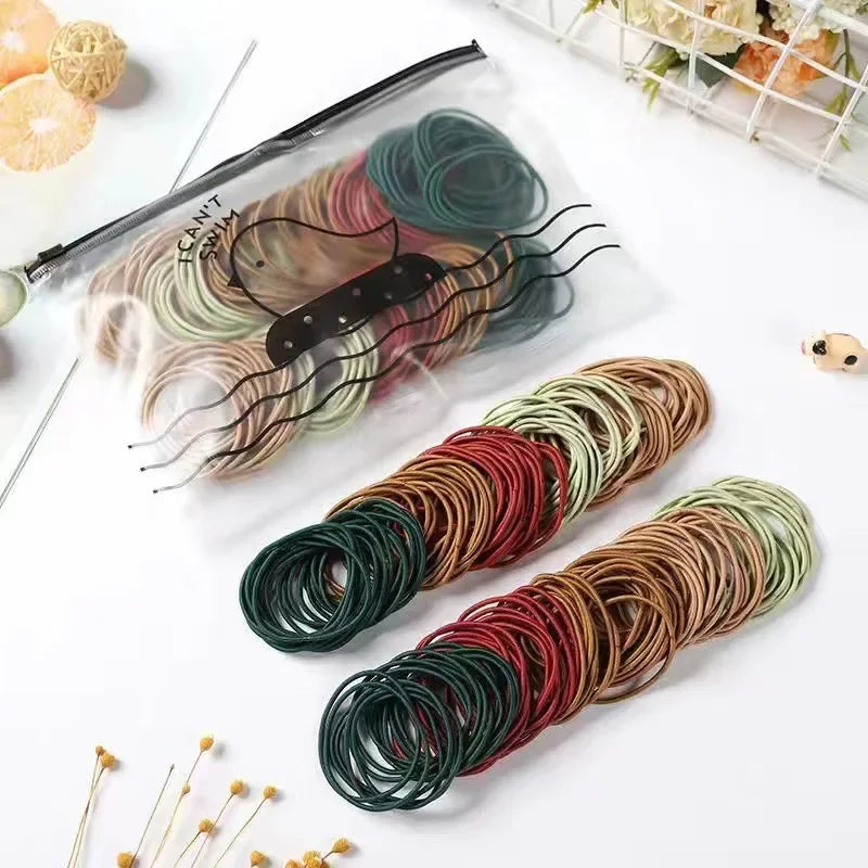 Korean version of thin head rope high elastic small rubber band hair band adult simple head rope women hair rubber band wholesale