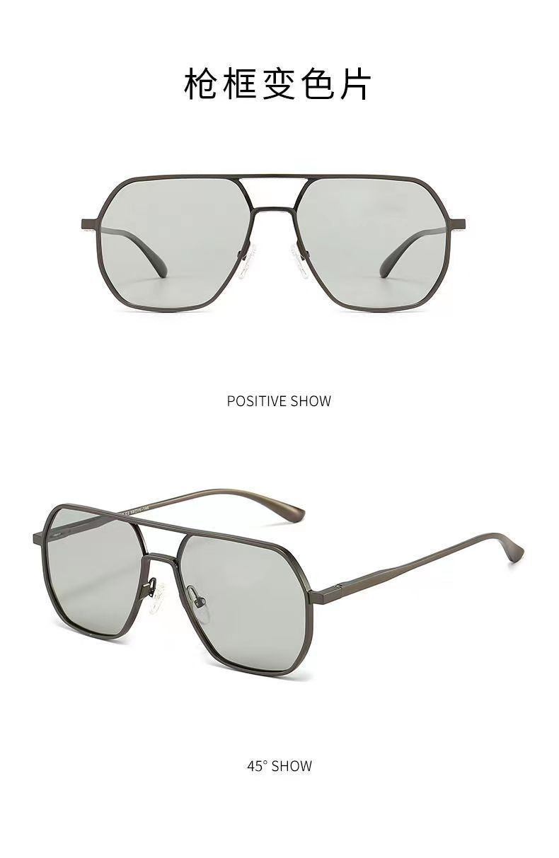 New Polarized Men's Driving, Fishing, High-Definition Day and Night Color-Changing Trendy Anti-Uv Sunglasses