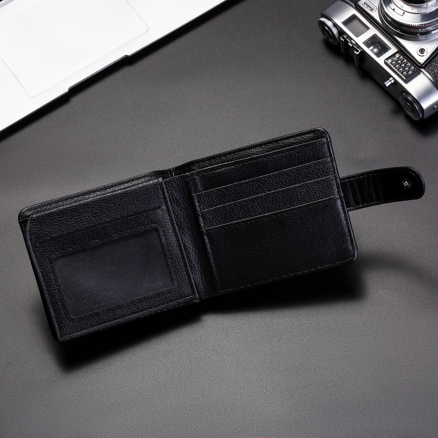 Foreign Trade Wallet Men's New 3D Embossed Eagle Pattern Short Student Youth Casual Soft Leather Card Bag Coin Purse