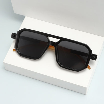 You, me, him, cross-border trend, retro, literary and modern sunglasses, Instagram street flat glasses, fashion sunglasses T2622