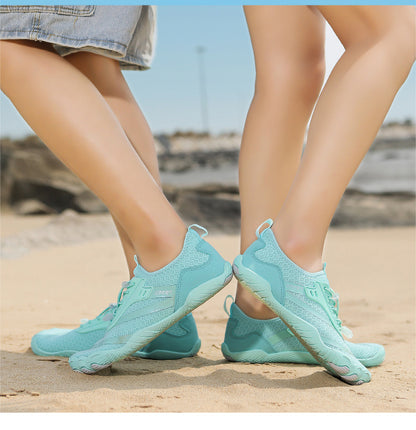 New Outdoor Beach Shoes Swimming Diving Wading Shoes Couple Non-slip Tracing Shoes Hiking Five Finger Fitness Hiking Shoes