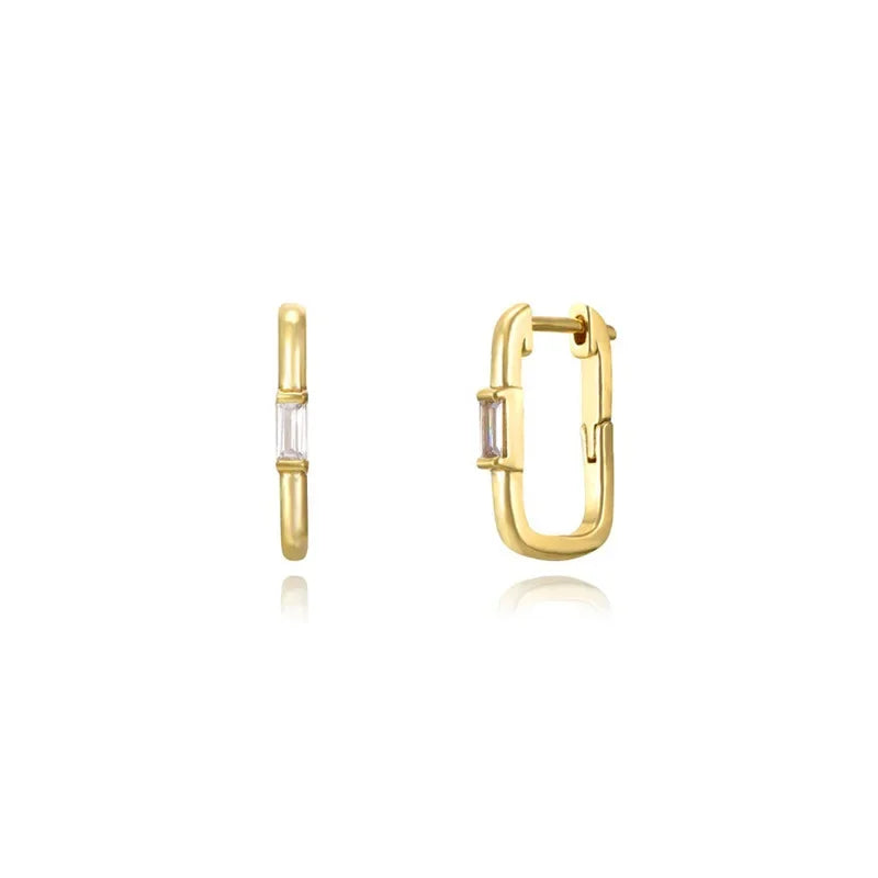 Cross-Border Exclusive Supply of Versatile and High-End Ear Cuffs with an Instagram-Worthy Style, Featuring a Fashionable and Simple U-Shaped Design with Diamond Accents and a Unique Ear Cuff Earring Set