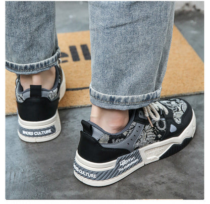 National Trend Men's Shoes 2024 Autum New Breathable Canvas Shoes Men's Niche Original Casual Shoes Sneakers Thick-Soled Student Shoes