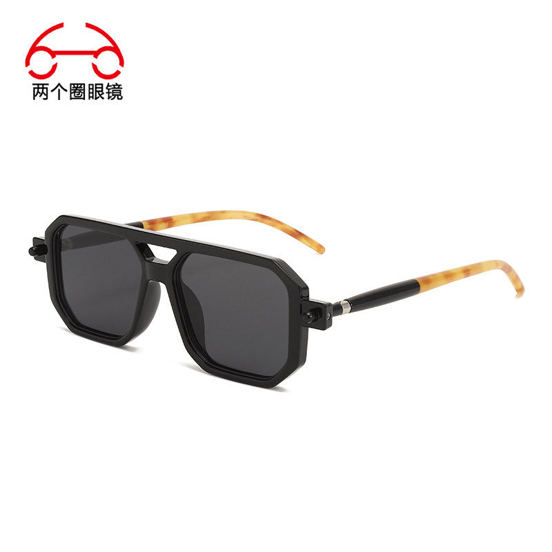 You, me, him, cross-border trend, retro, literary and modern sunglasses, Instagram street flat glasses, fashion sunglasses T2622