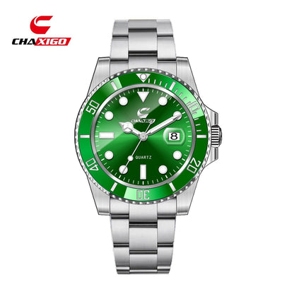Swiss CHAXIGO quartz watch cross-border watch wholesale new green water ghost quartz luminous waterproof men's watch