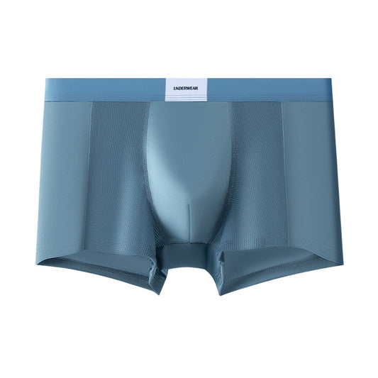 Premium Imperial Palace Men’s Ice Silk Boxer Briefs — Breathable, Antibacterial, Mid‑Rise  moonlight