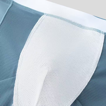 Premium Imperial Palace Men’s Ice Silk Boxer Briefs — Breathable, Antibacterial, Mid‑Rise  moonlight