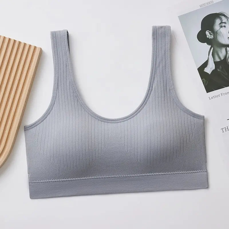 Premium Seamless Bra for Yoga and Gym – Women’s Activewear | Gray