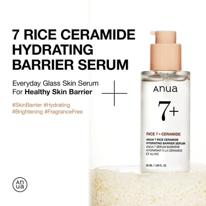 ANUA Rice Ceramide 7 Hydrating Barrier Serum 50ml | ANUA রাইস সিরামাইড ৭ হাইড্রেটিং ব্যারিয়ার সিরাম