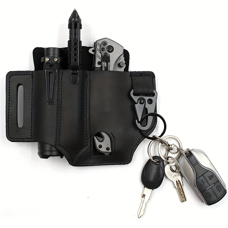 Multi-Tool Leather Waist Bag
