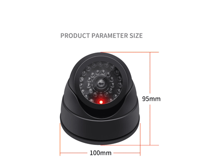 New Red Flashing LED Light Black/White Dummy Conch Camera Home Office Surveillance Security System Fake CCTV Security Camera
