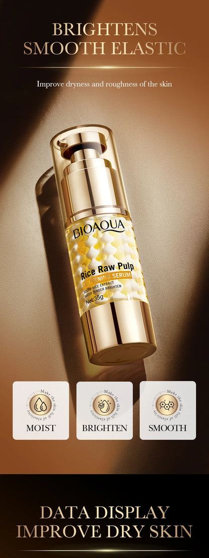 BIOAOUA Rice Paste Whitening Essence Cream Moisturizing Nourishes and Repairs The Skin, Strengthens The Skin Base