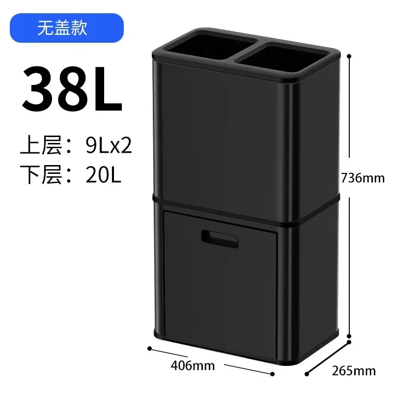 kitchen special induction smart garbage sorting trash can