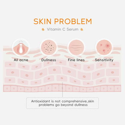 LAIKOU Vitamin C Facial Serum Essence Hydrating and Moisturizing VC Face Essence Skin Care