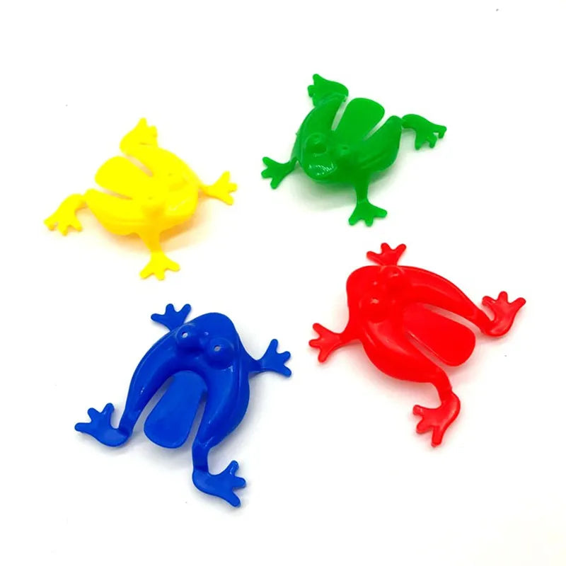 10-20Pcs Jumping Frog Bounce Fidget Toys For Novelty Assorted  Stress Reliever Toys For Birthday Gift Party Favor