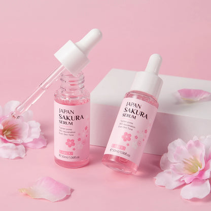 LAIKOU Sakura Serum Shrink Pores Remove Acne Skin Rejuvenation Whitening Essence