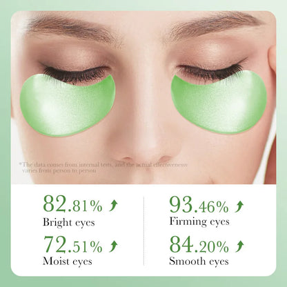 60 Pieces of Aloe Vera Collagen Eye Mask Moisturizing  Firming , Bright and Transparent Eye Mask Patches, Suitable for All Skin
