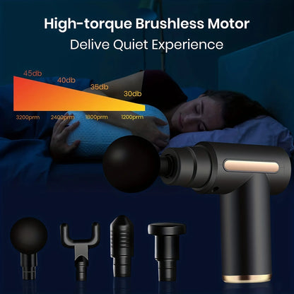 Massager Body Neck Back Deep Tissue Muscle Relaxation Fitness Tool For Shoulder Fascial Massage Gun Electric Percussion Pistol