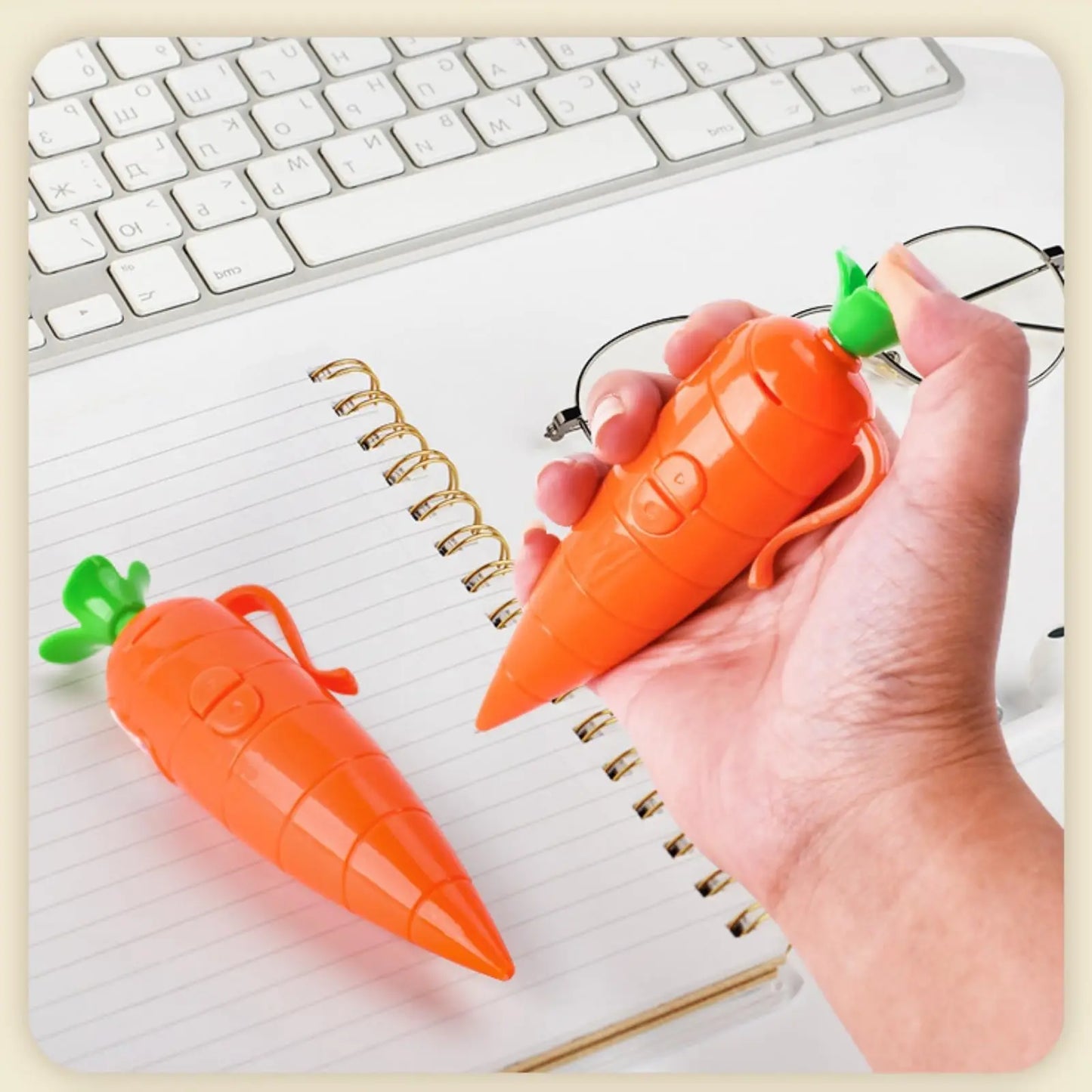 Multi Function Pen Carrot Funny Voice Recorder Pen Write Graffiti Cute Ballpoint Pen 2 in 1 Sound Recorder Gift For Student