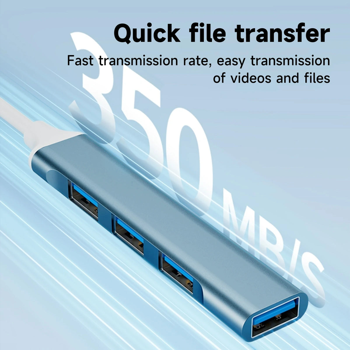 4 In 1 USB C Hub 3.0 Multiport OTG Adapter Type C Splitter For Laptop Phone