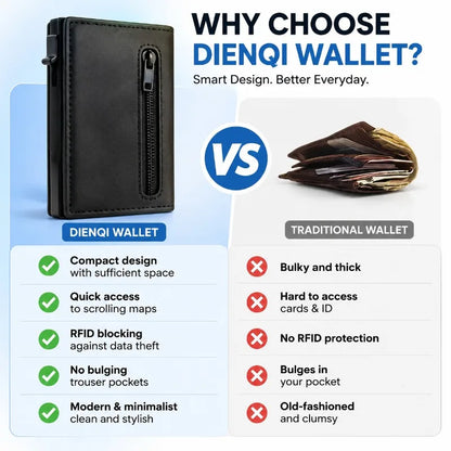 Magnetic Credit Card Holder Luxury Men Wallet Rfid Blocking Pop Up Minimalist Wallet Leather Bank Cardholder Case Vallet for Men