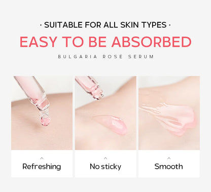 LAIKOU Bulgaria Rose Face Serum Facial Original Nourish Essense Brightening Rejuvenation Deep Moisturizing Serum Skin Care 30ml