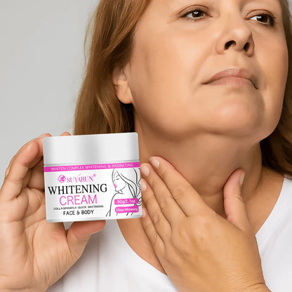 SUYARUN Christmas Gift Brightening Cream-Whitening Moisturizer for Glowing Skin, Festive Hydrating Skincare Set with Luxury Box.