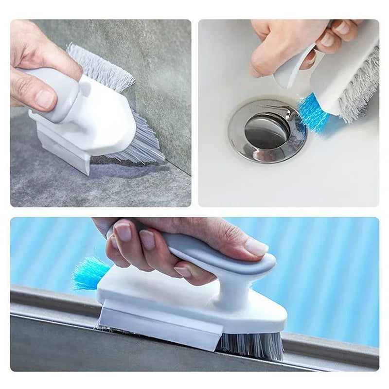 Useful Things for Kitchen Gadgets Cleaning Tools 4-in-1 Tool Dish Soap and Ceramic Tile Floor Brush Bathroom Supplies Tub Home