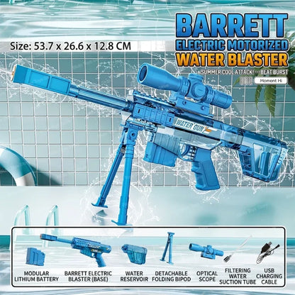 Electric Water Guns For Adults Powerful Squirt Automatic Water Suction Water Blasters Summer Outdoor Beach Toy For Boys Kid Gift