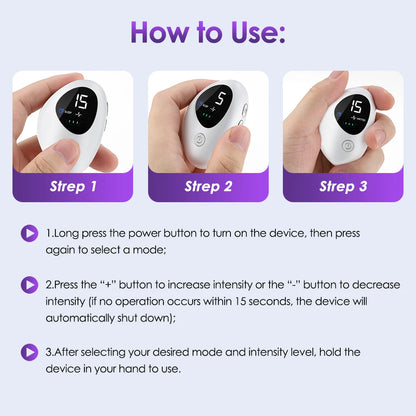 New Microcurrent Sleep Aid Device EMS Sleep Aid Machine Sleep Instrument for Insomnia Stress Anxiety Relief Palm Pulse Massager