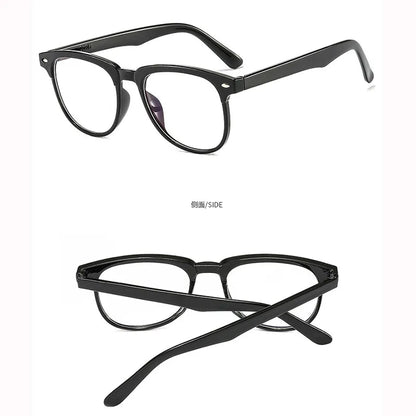 Anti-Blue Light Glasses Ladies Flat Mirror Blu-ray Computer Goggles Retro Glasses Frame Women's Square Frame