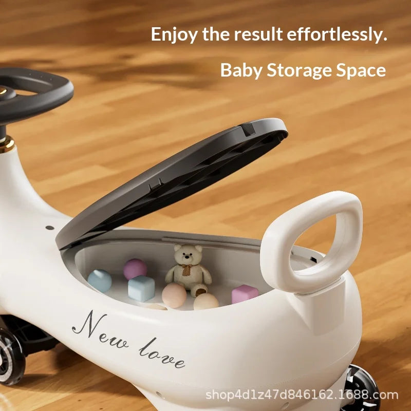 Children's Twisting Car Anti-Tip Swinging Silent Sliding Board Suitable For Boys And Girls Aged 1-8 Adults Can Sit On It