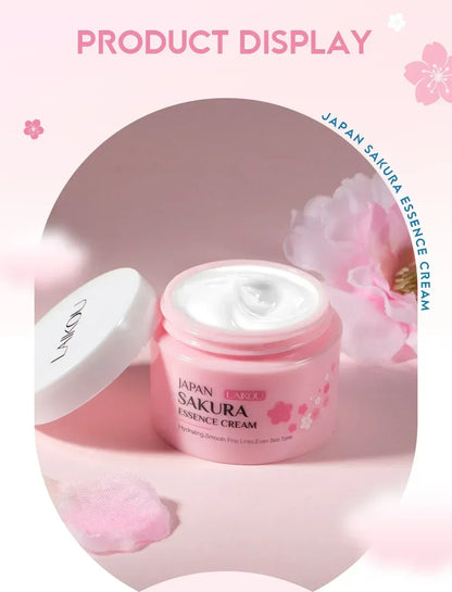 LAIKOU Japan Sakura Face Cream Smoothing Moisturizer Whitening Nourishing Oil Control Skin Care 25g