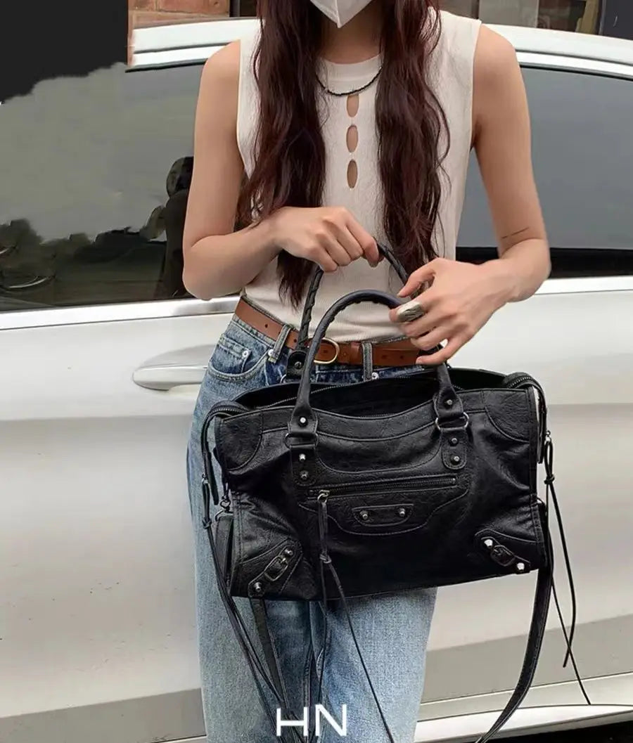 Y2K PU Leather Shoulder & Crossbody Bag