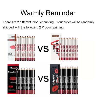 12 Piece Long Lasting Lipstick Set With Matte Lip Liner And Velvet Gloss
