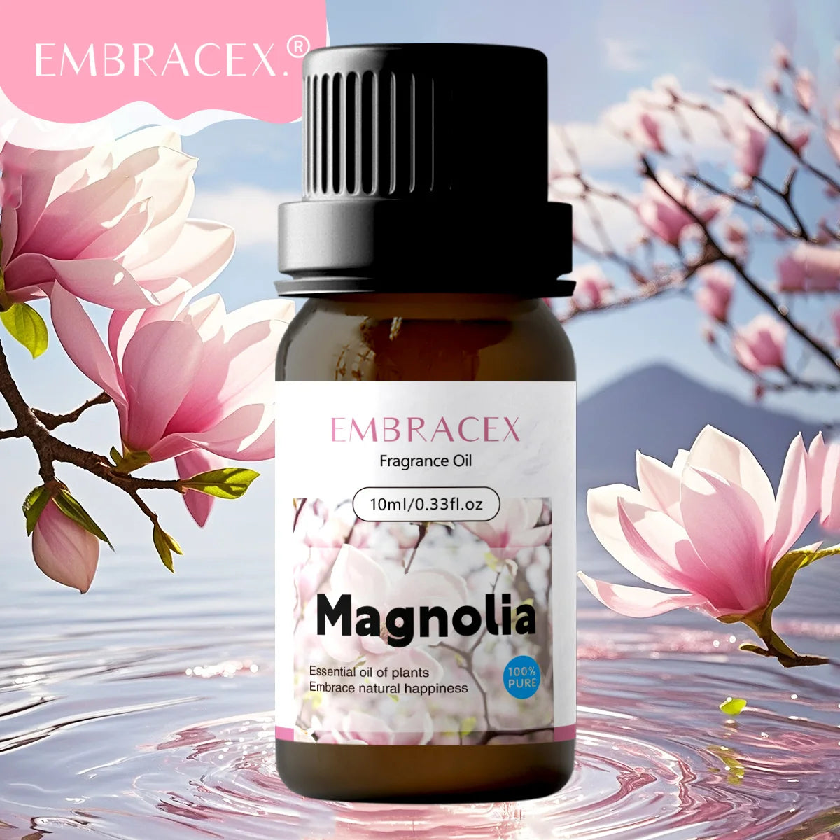 10ml Magnolia Essential Oil for Body Massage Floral Relaxing Natural Scents Gifts Soap Making