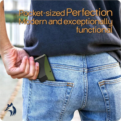 Men's Minimalist Ultra-Thin Carbon Fiber Metal Card Holder Multilingual versionRFIDAnti-theft Credit Card Holder