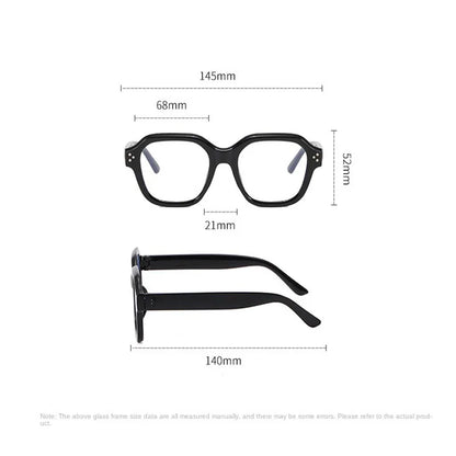 Unisex Retro Blue Light Blocking Eyeglasses Computer Glasses Frame Fashion Anti Blue Light Square Eyewears for Office Women Men