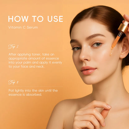 LAIKOU Vitamin C Facial Serum Essence Hydrating and Moisturizing VC Face Essence Skin Care