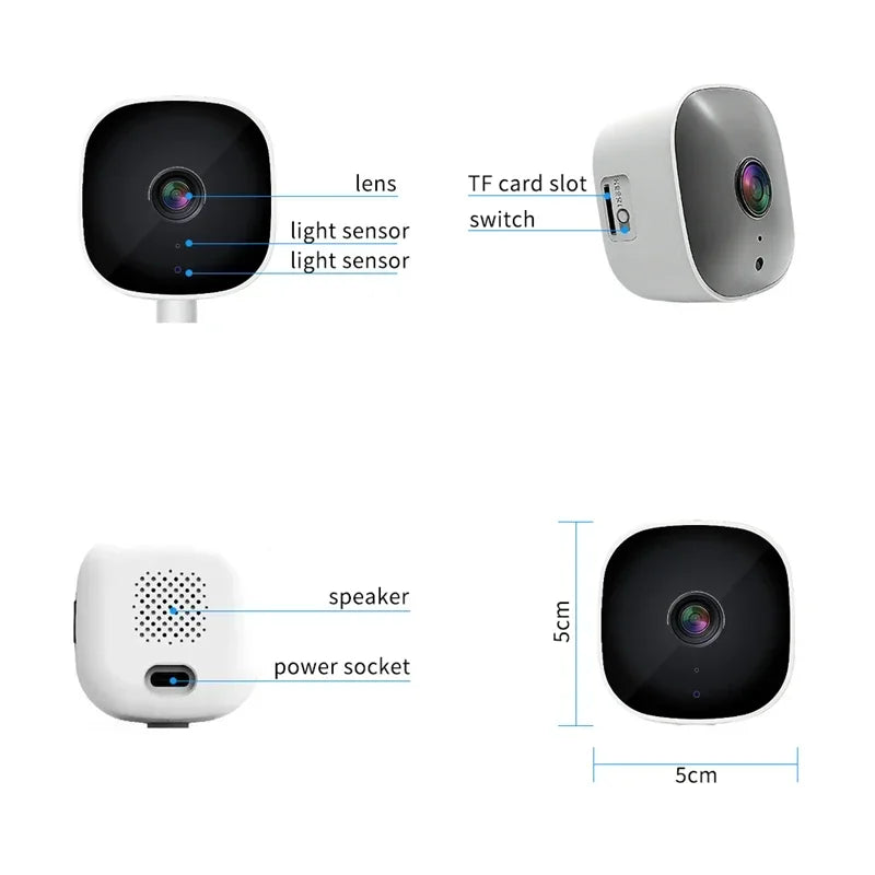 2.4/5GHz WiFi Window Camera 3MP Full Color Night Vision Indoor Security Mini Camera Replaces Outdoor Through Glass Window 2026